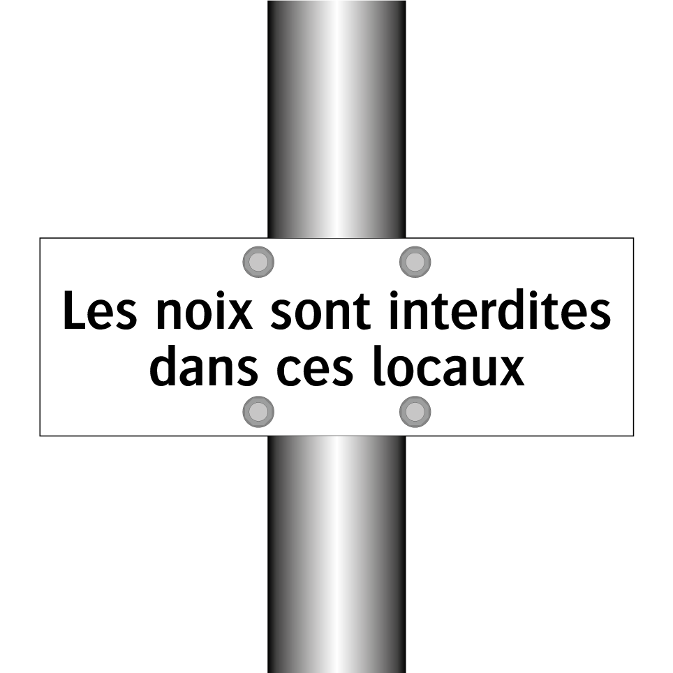 Les noix sont interdites dans ces locaux