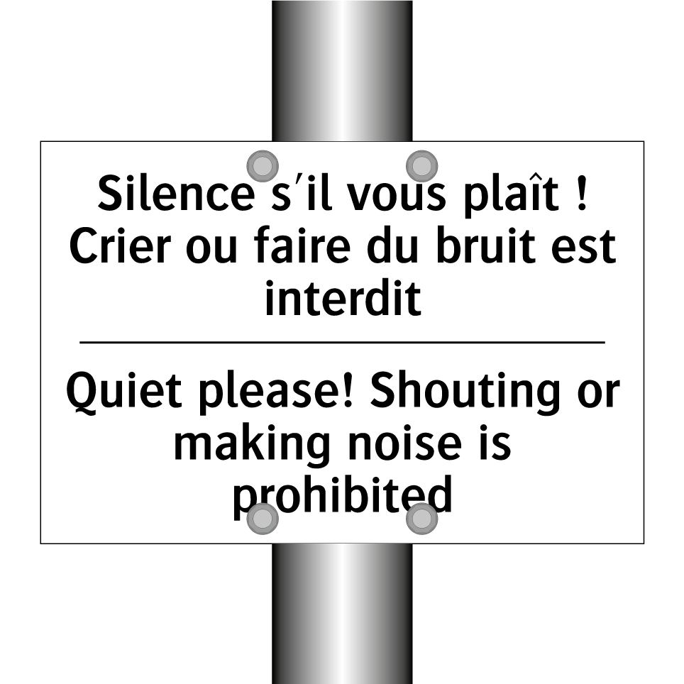Silence s'il vous plaît ! Crier /.../ - Quiet please! Shouting or making /.../