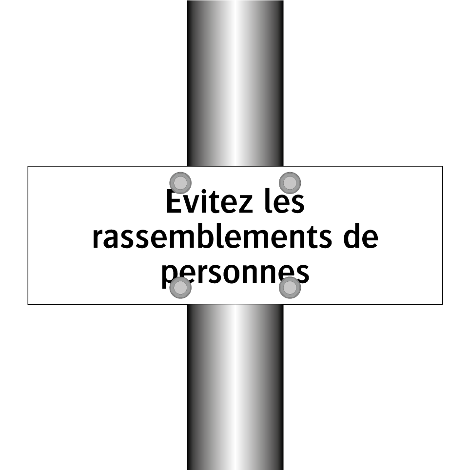 Évitez les rassemblements de personnes