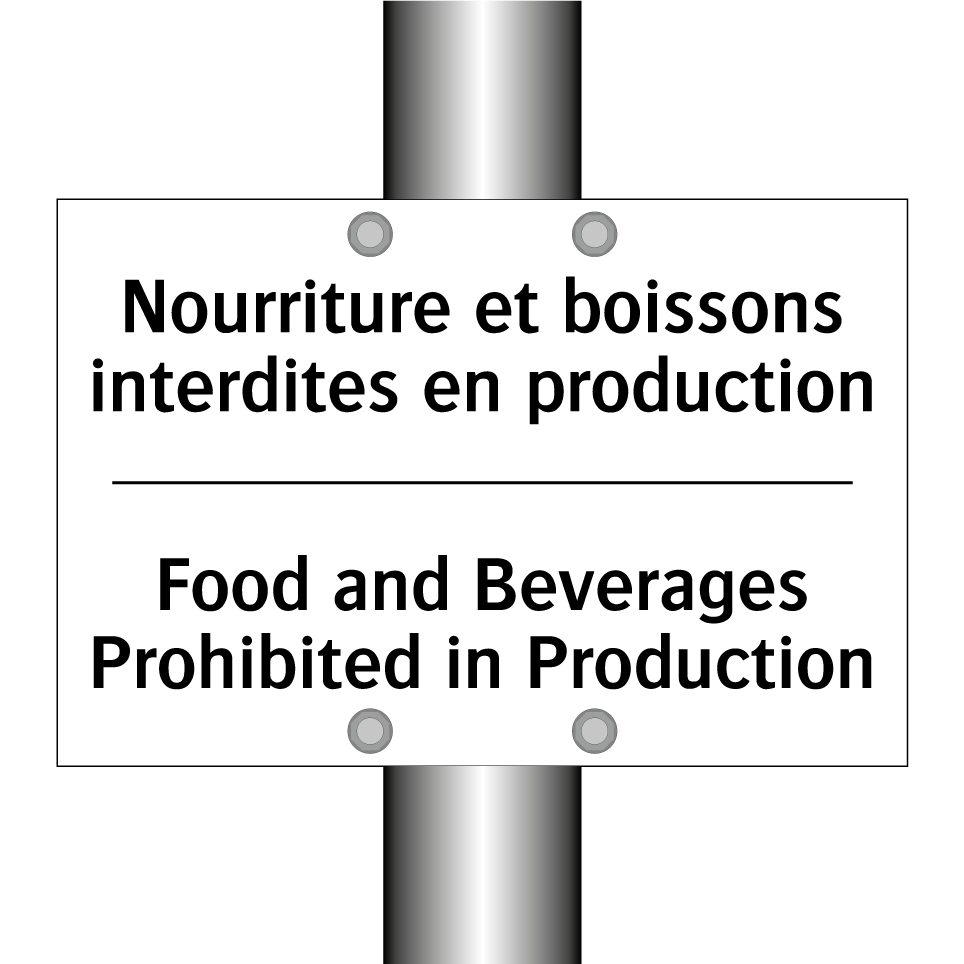 Nourriture et boissons interdites /.../ - Food and Beverages Prohibited /.../