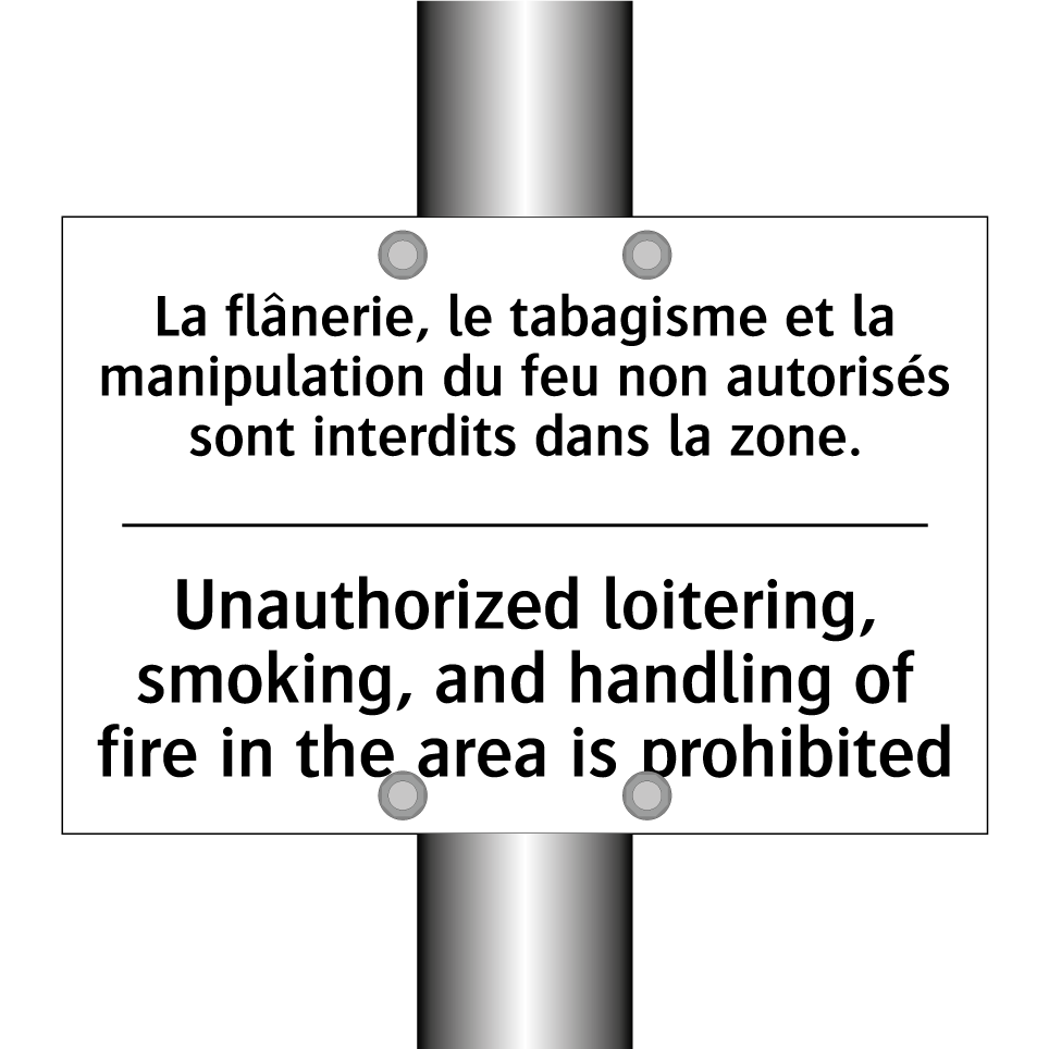 La flânerie, le tabagisme et la /.../ - Unauthorized loitering, smoking, /.../
