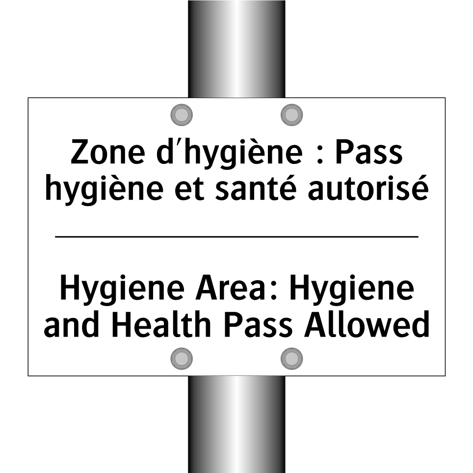 Zone d'hygiène : Pass hygiène /.../ - Hygiene Area: Hygiene and Health /.../