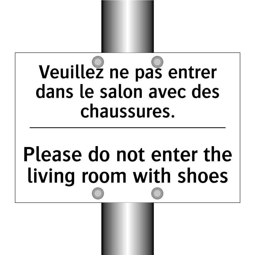 Veuillez ne pas entrer dans le /.../ - Please do not enter the living /.../