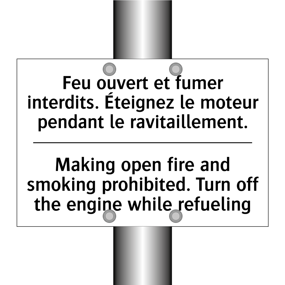 Feu ouvert et fumer interdits. /.../ - Making open fire and smoking prohibited. /.../