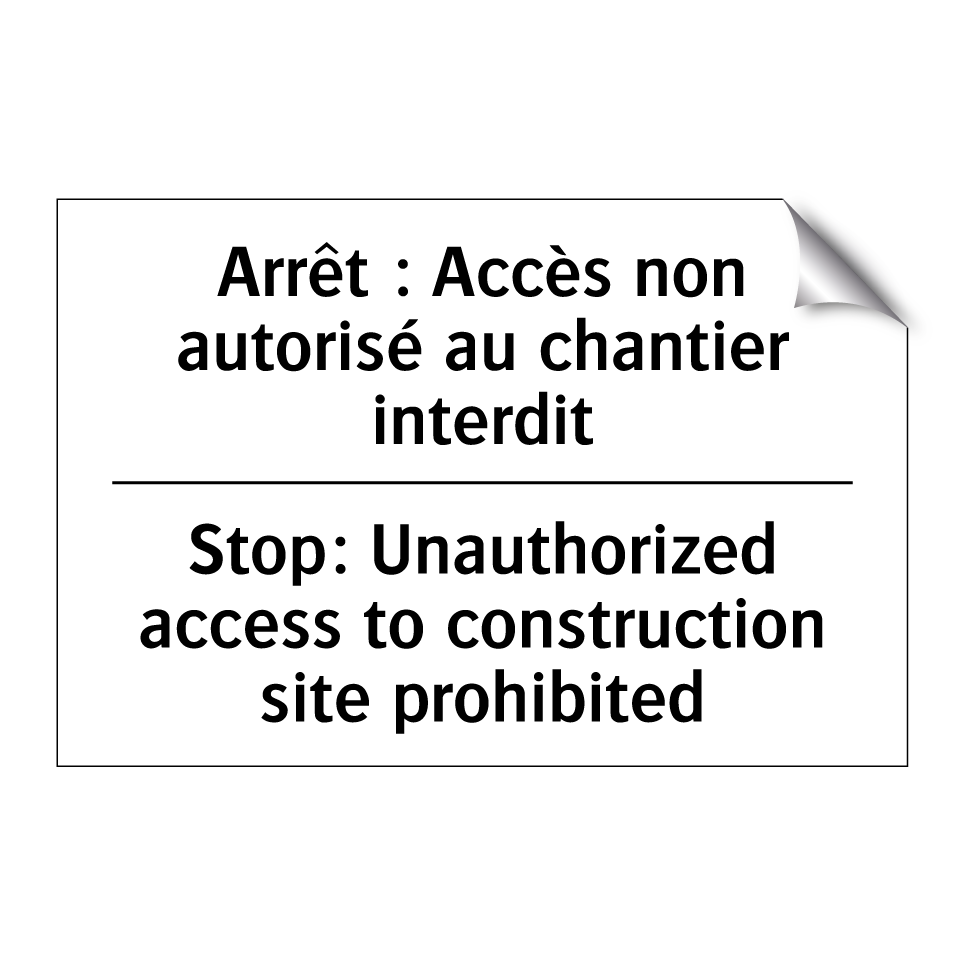 Arrêt : Accès non autorisé au /.../ - Stop: Unauthorized access to construction /.../