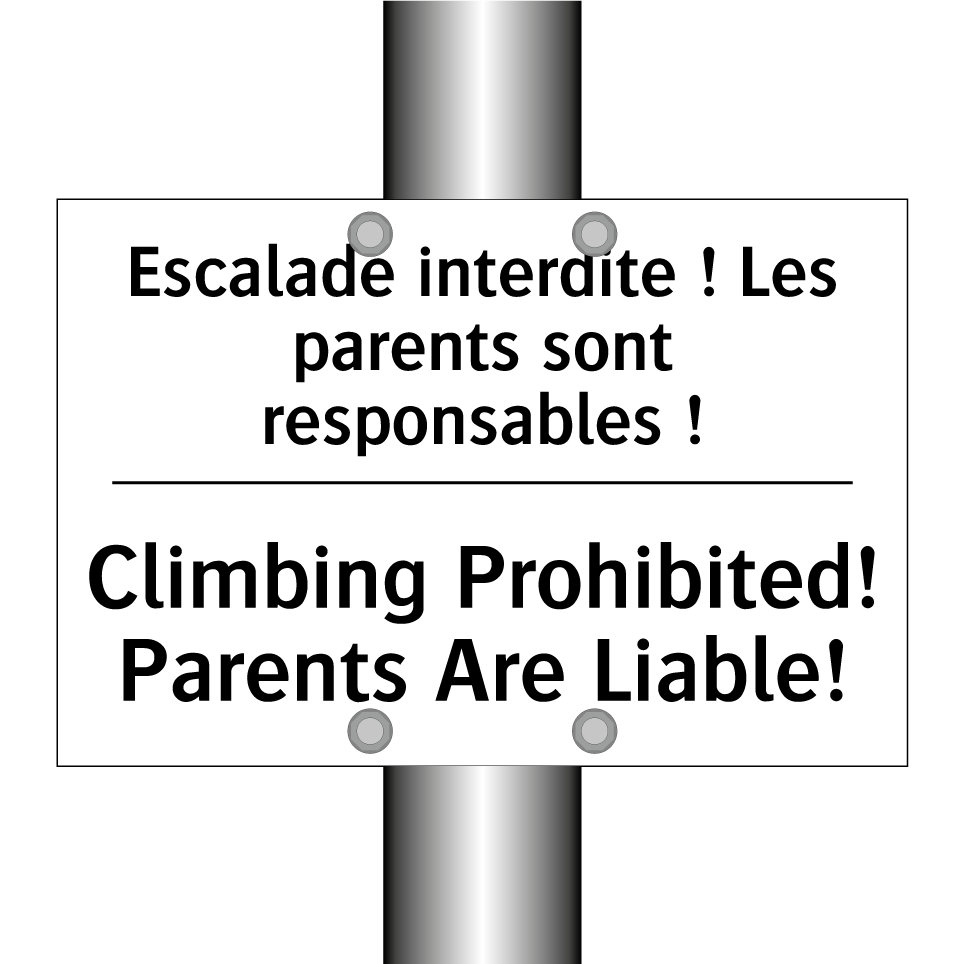 Escalade interdite ! Les parents /.../ - Climbing Prohibited! Parents Are /.../