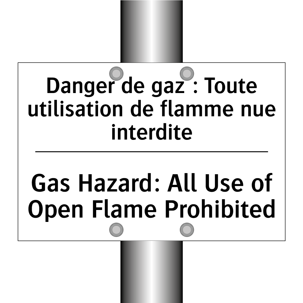 Danger de gaz : Toute utilisation /.../ - Gas Hazard: All Use of Open Flame /.../