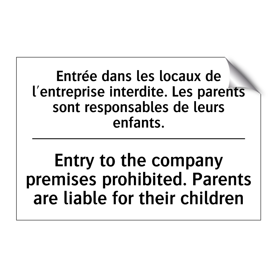 Entrée dans les locaux de l'entreprise /.../ - Entry to the company premises /.../