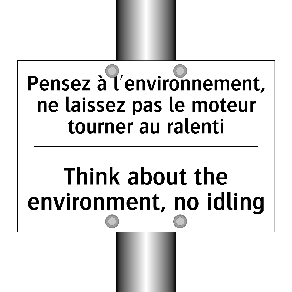 Pensez à l'environnement, ne laissez /.../ - Think about the environment, no /.../