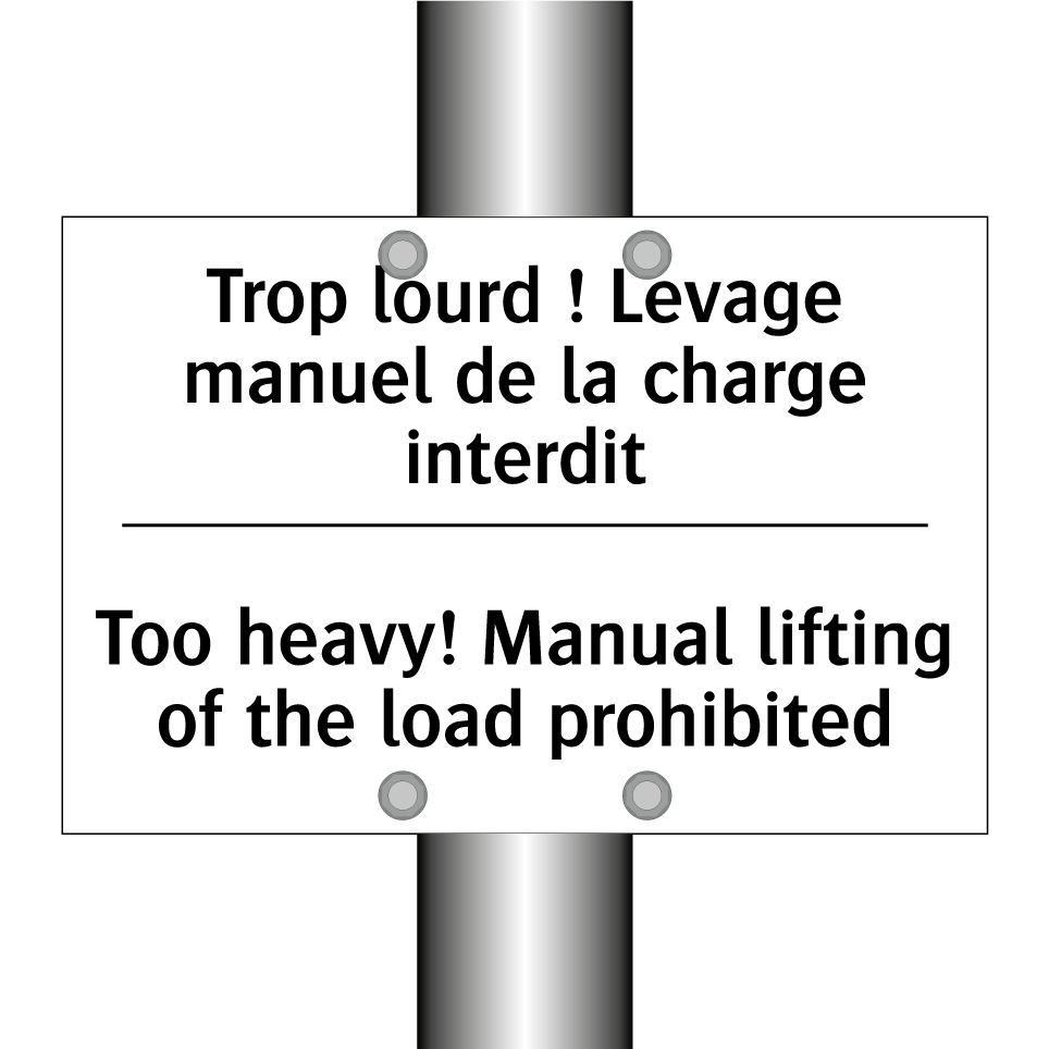Trop lourd ! Levage manuel de /.../ - Too heavy! Manual lifting of the /.../