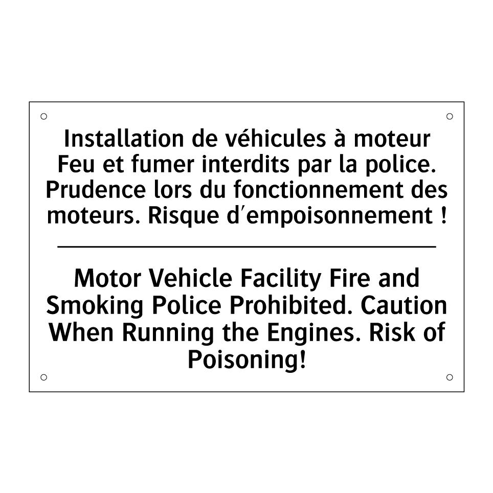 Installation de véhicules à moteur /.../ - Motor Vehicle Facility Fire and /.../