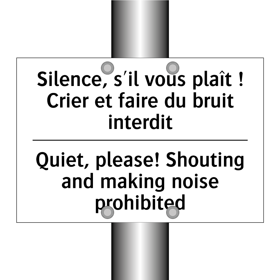 Silence, s'il vous plaît ! Crier /.../ - Quiet, please! Shouting and making /.../