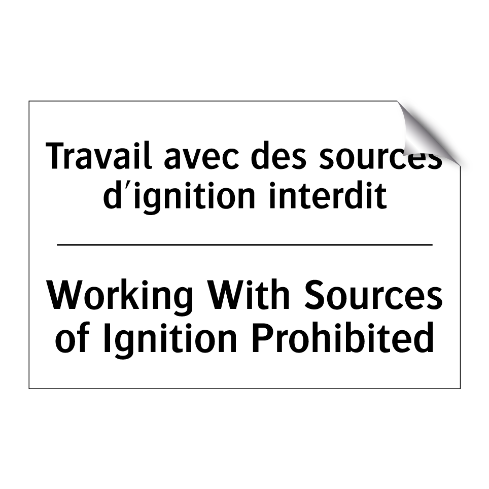 Travail avec des sources d'ignition /.../ - Working With Sources of Ignition /.../