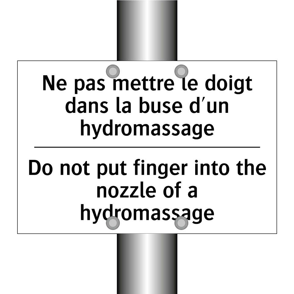 Ne pas mettre le doigt dans la /.../ - Do not put finger into the nozzle /.../