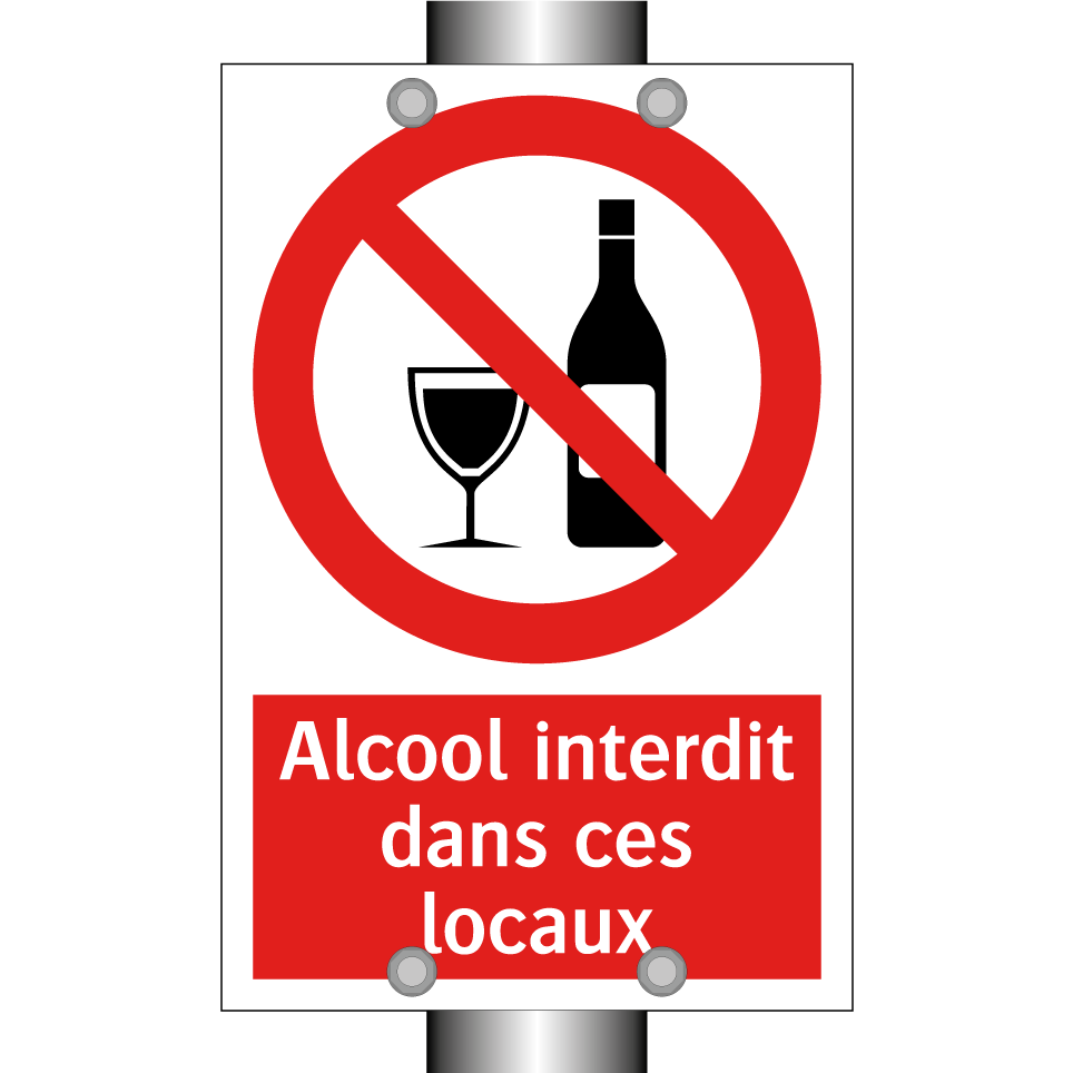 Alcool interdit dans ces locaux