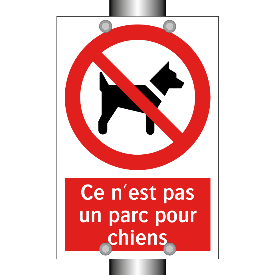 Ce n'est pas un parc pour chiens