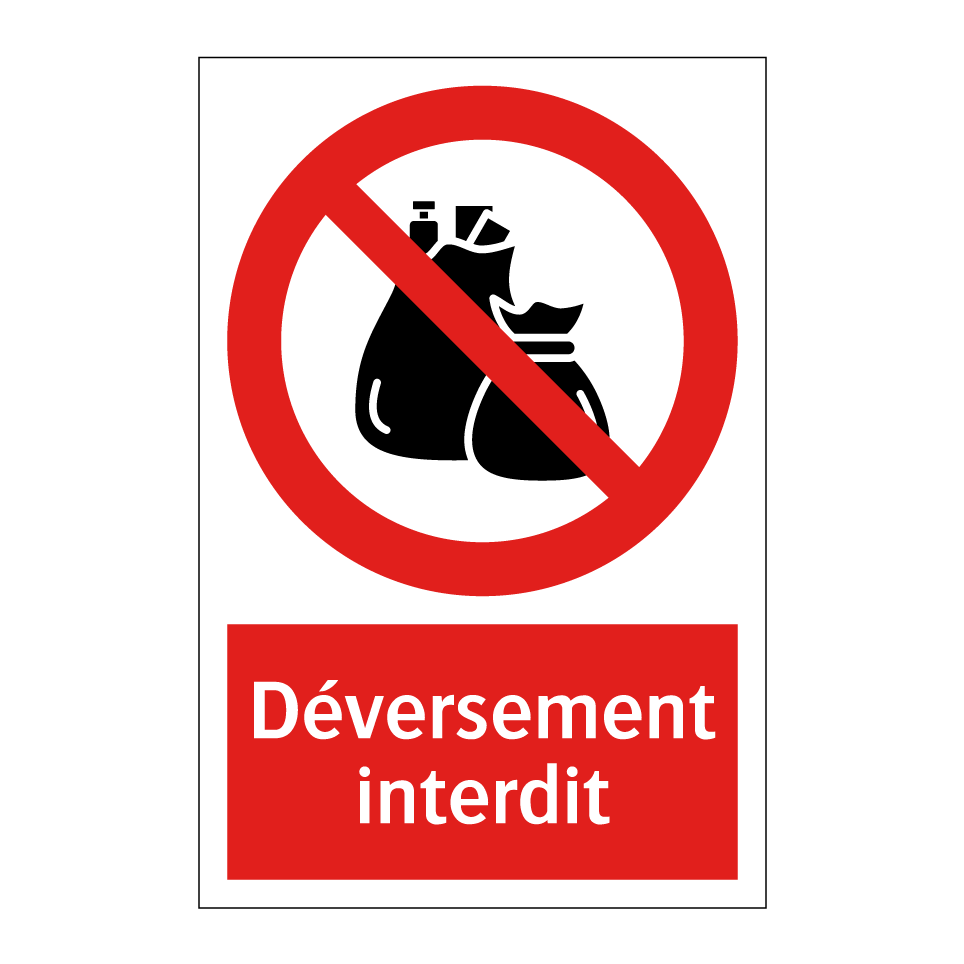 Déversement interdit
