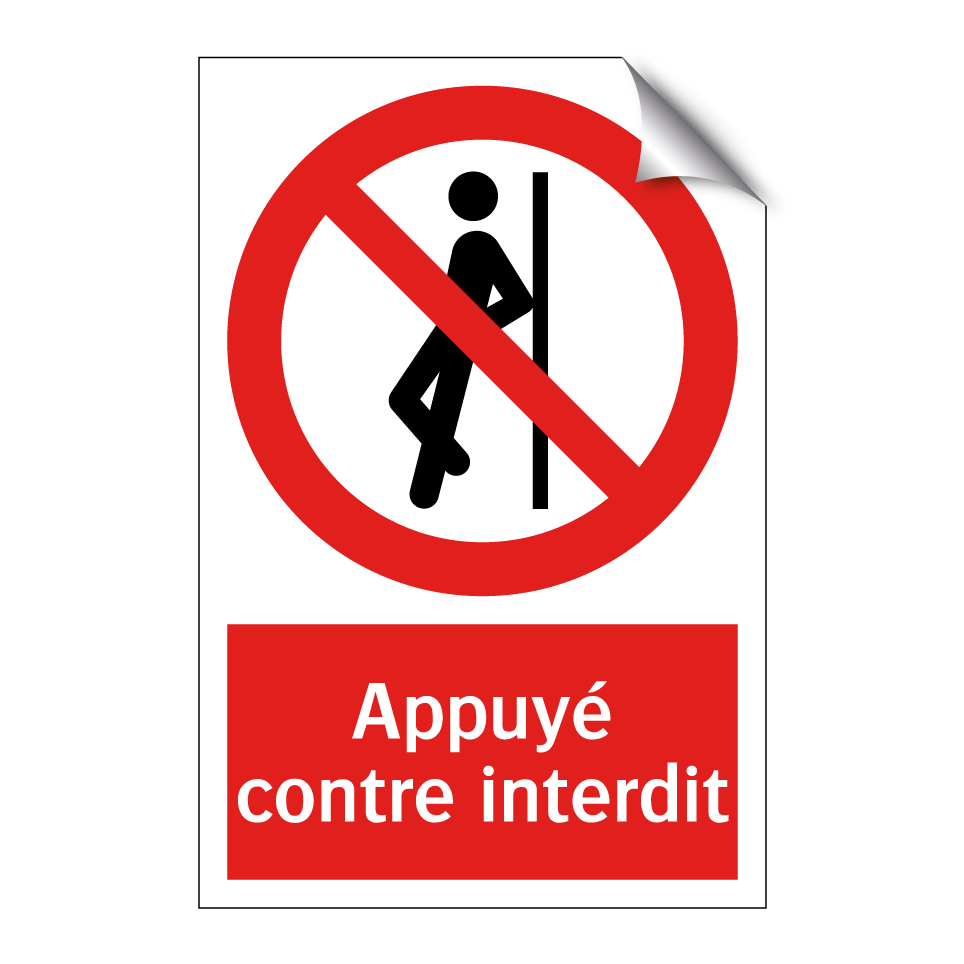 Appuyé contre interdit
