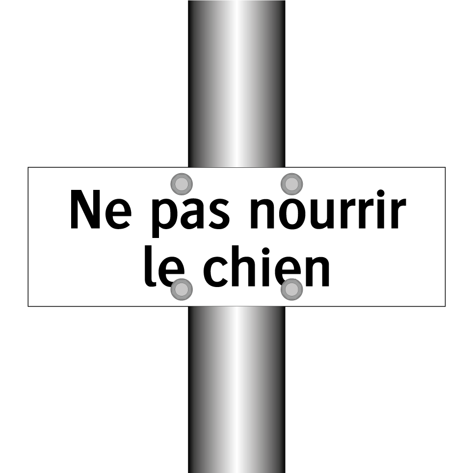 Ne pas nourrir le chien