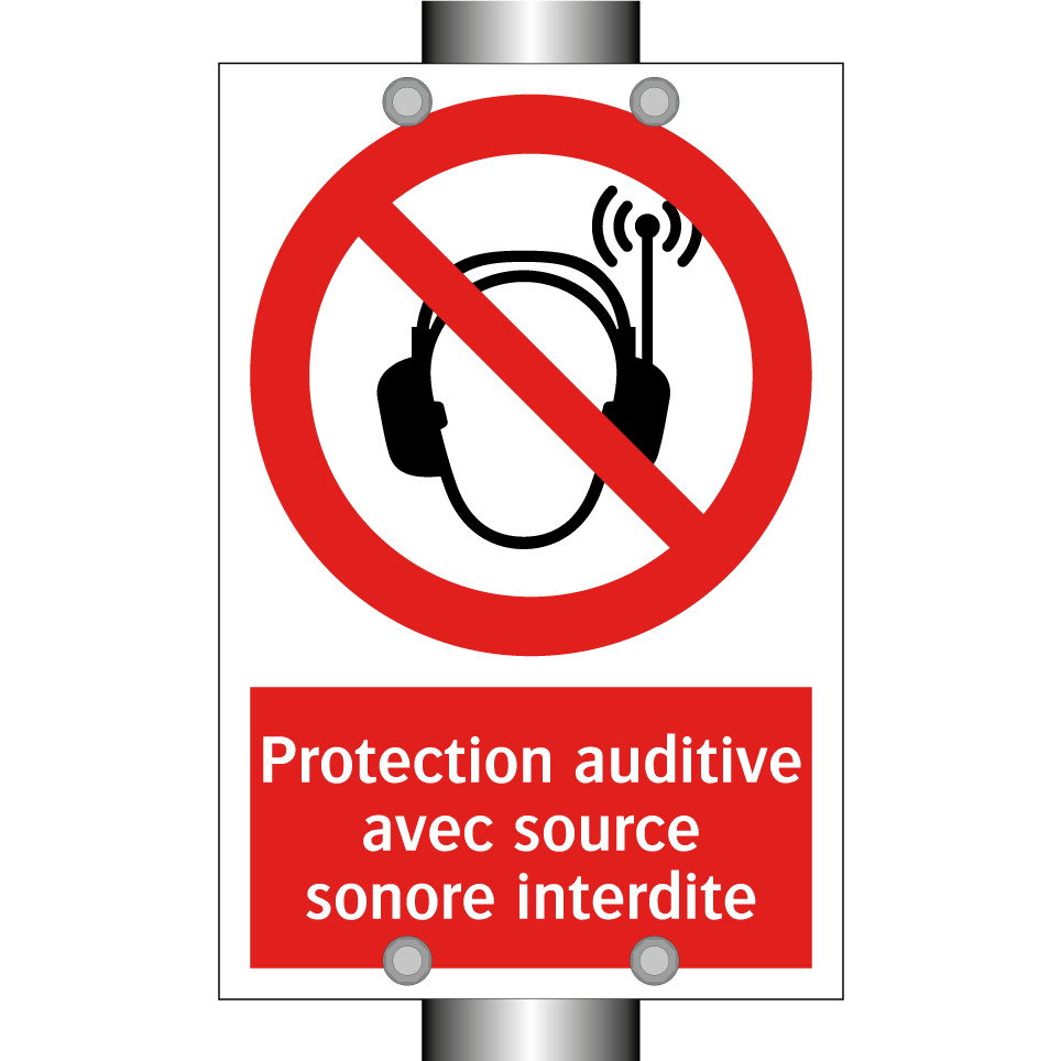 Protection auditive avec source sonore interdite