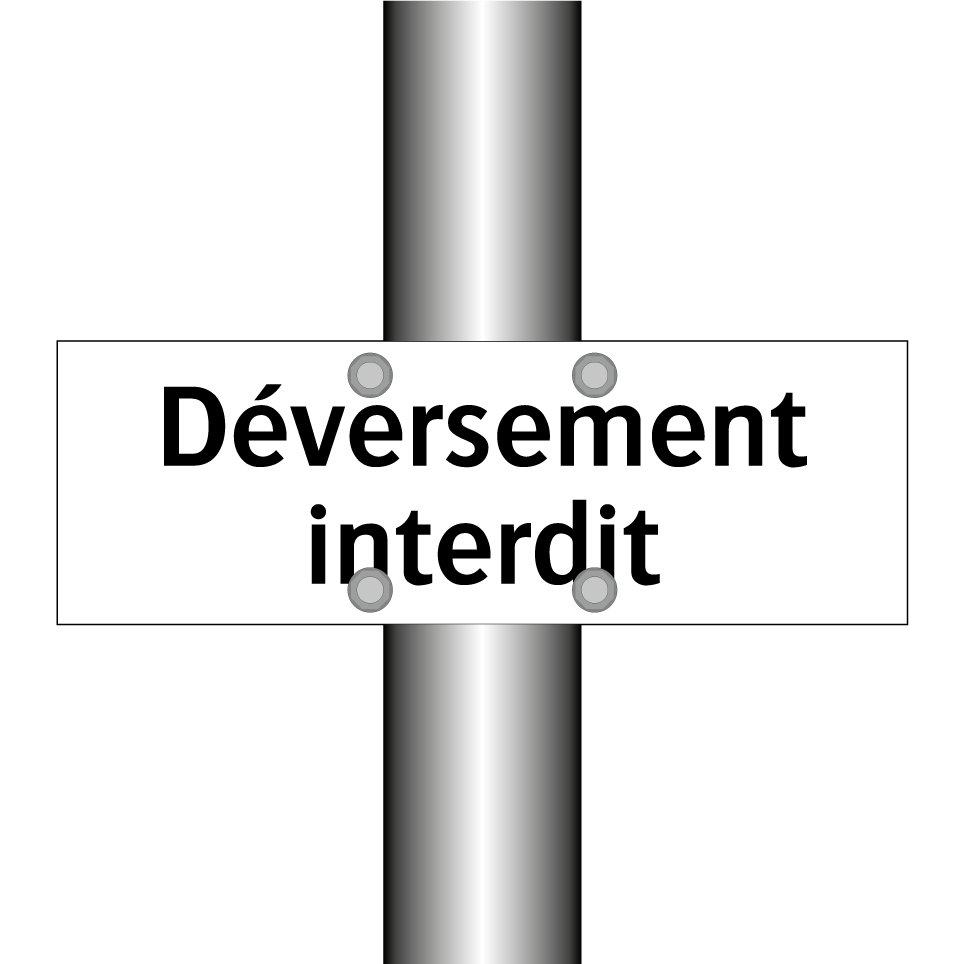 Déversement interdit