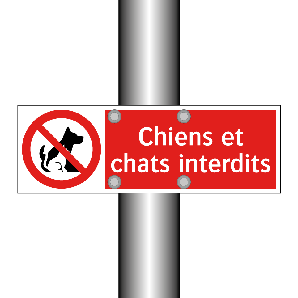 Chiens et chats interdits