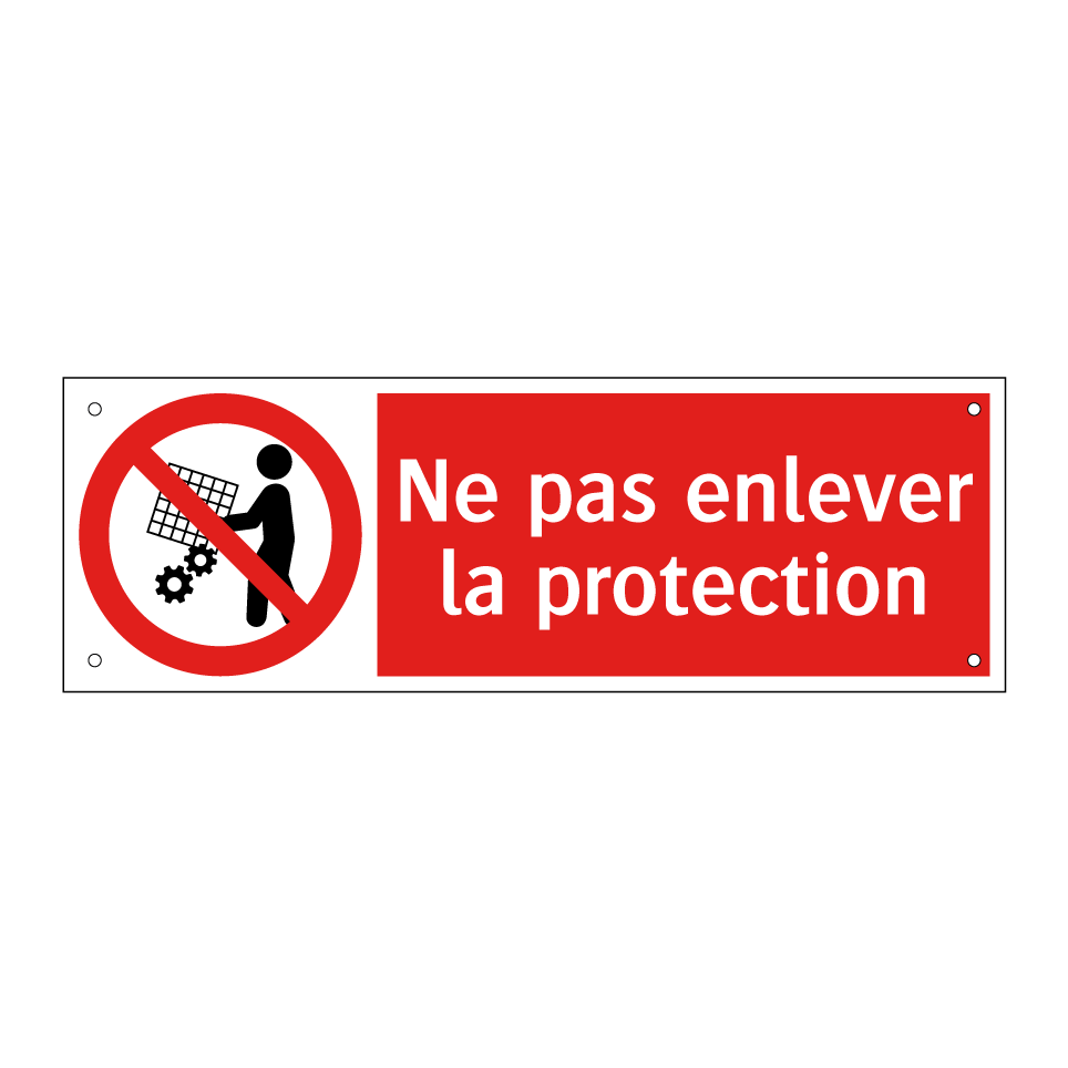 Ne pas enlever la protection