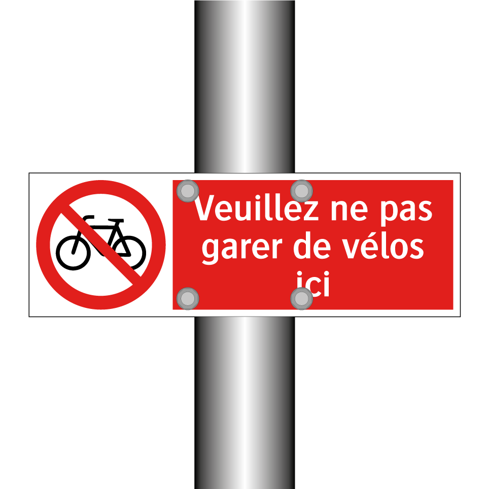Veuillez ne pas garer de vélos ici