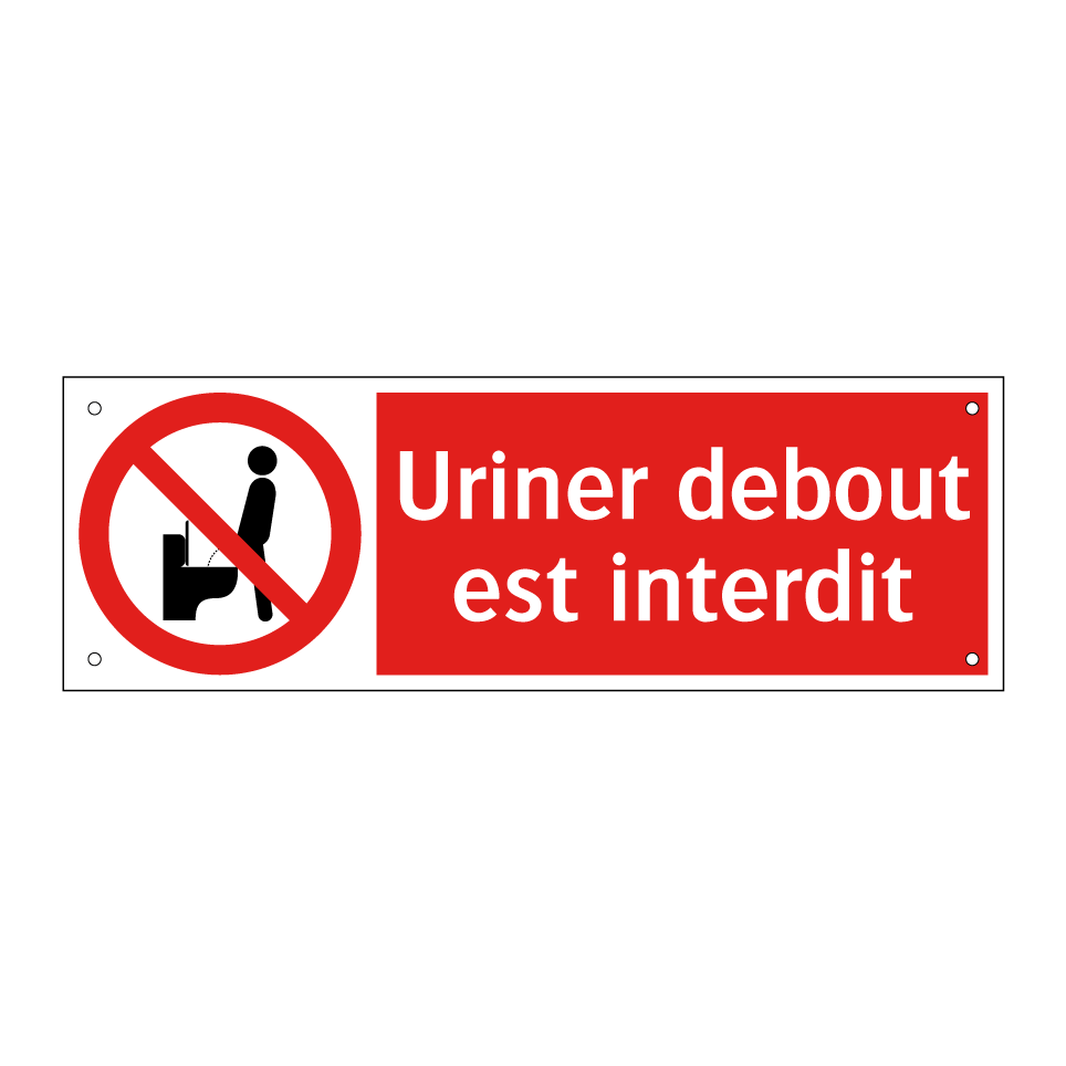 Uriner debout est interdit