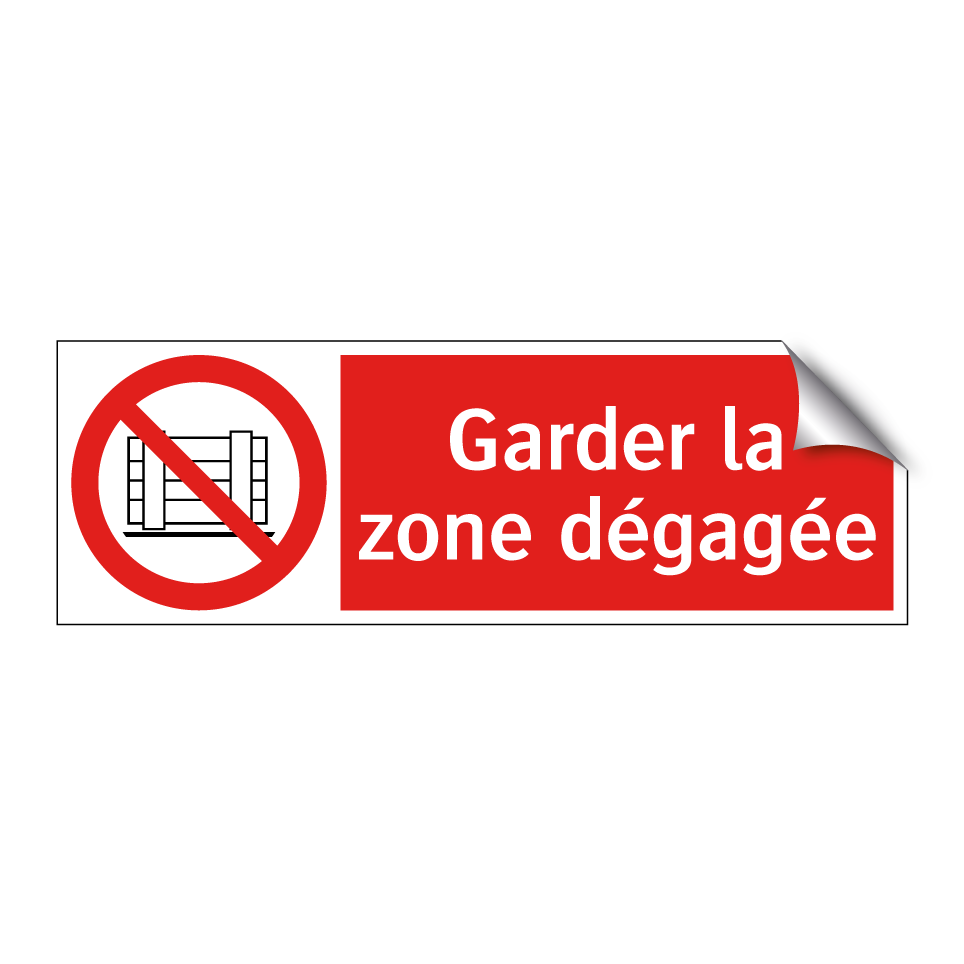 Garder la zone dégagée
