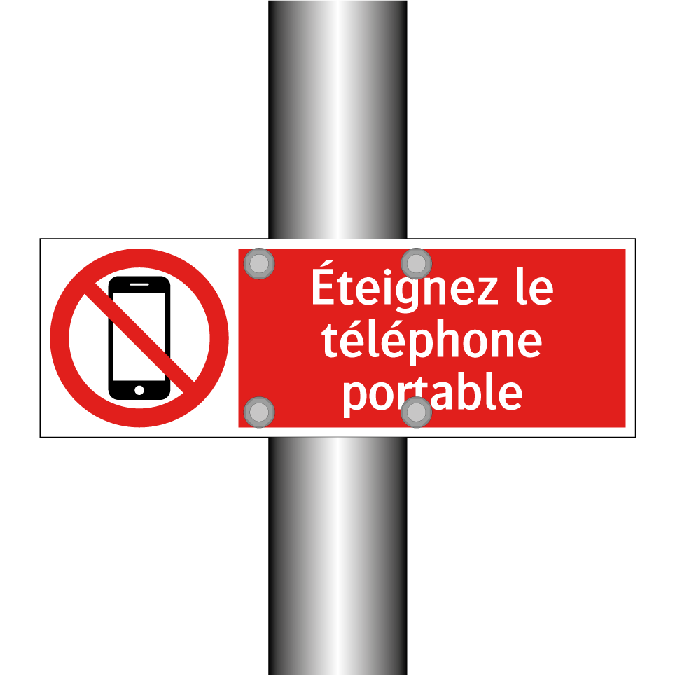 Éteignez le téléphone portable