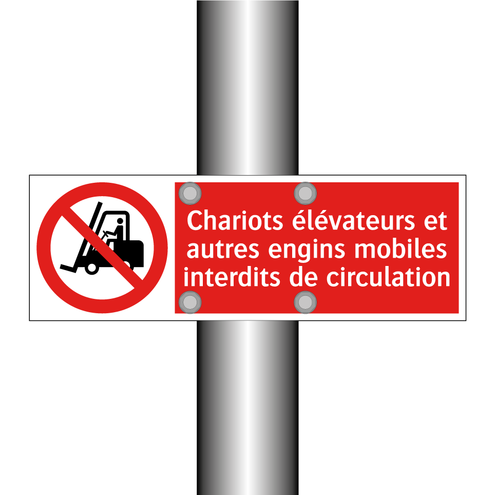 Chariots élévateurs et autres engins mobiles interdits de circulation
