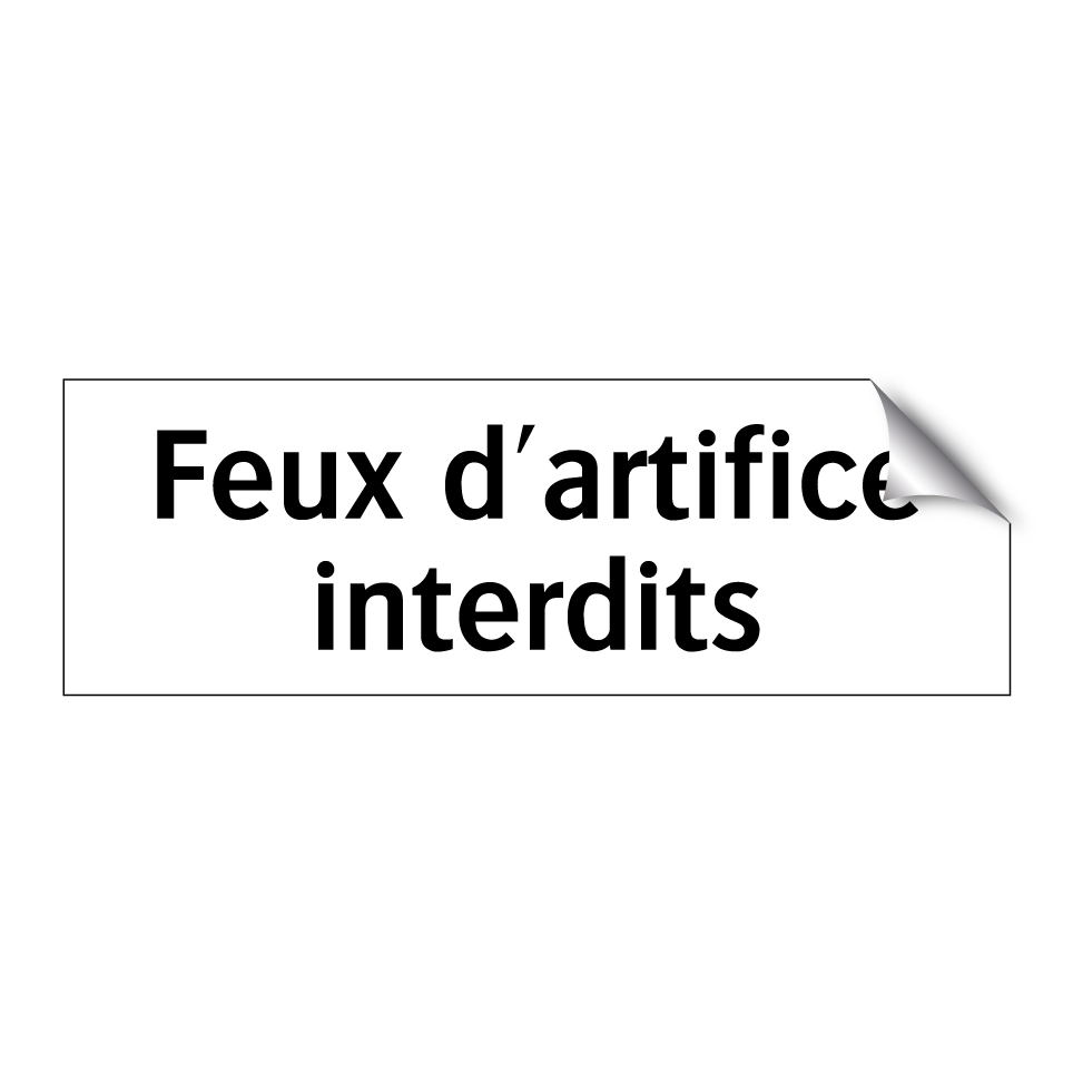 Feux d'artifice interdits