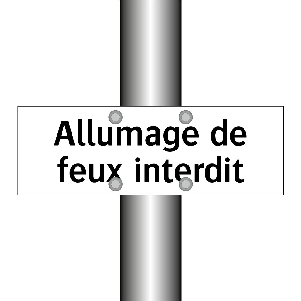 Allumage de feux interdit