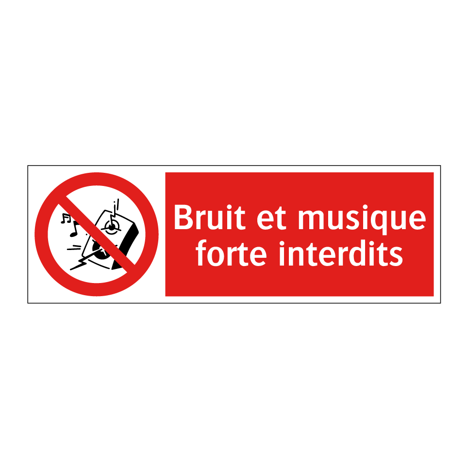 Bruit et musique forte interdits