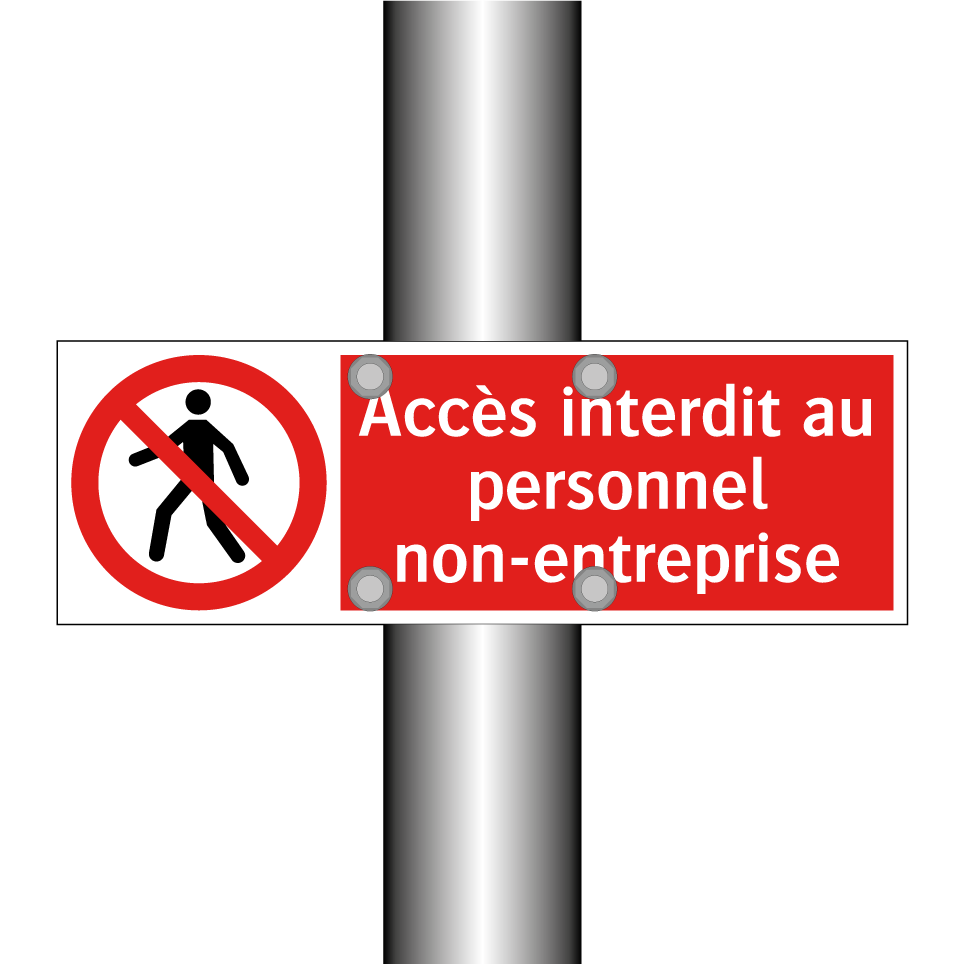 Accès interdit au personnel non-entreprise