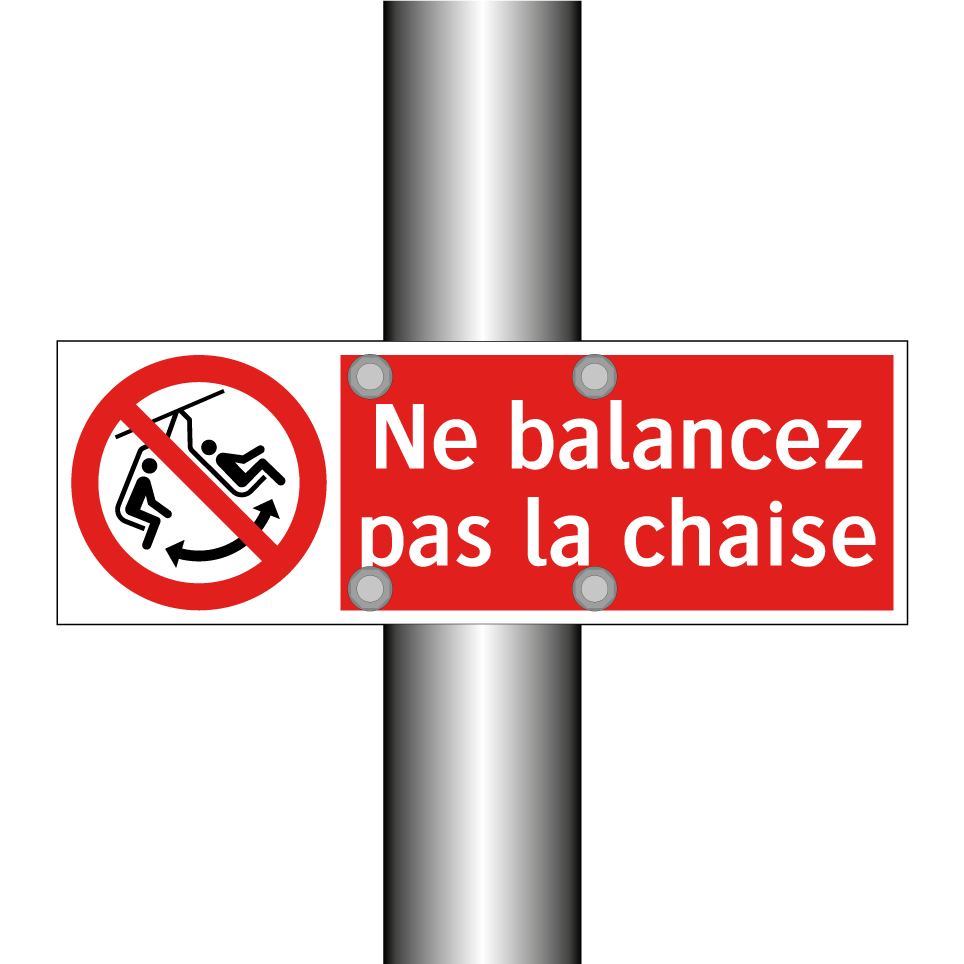 Ne balancez pas la chaise