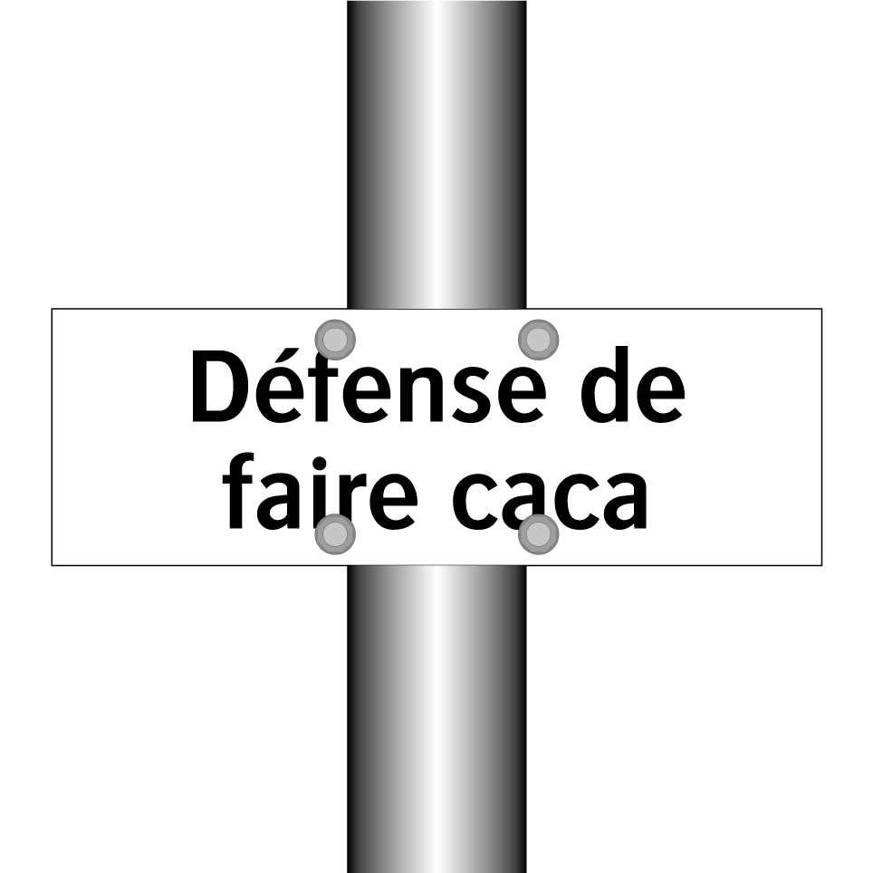 Défense de faire caca
