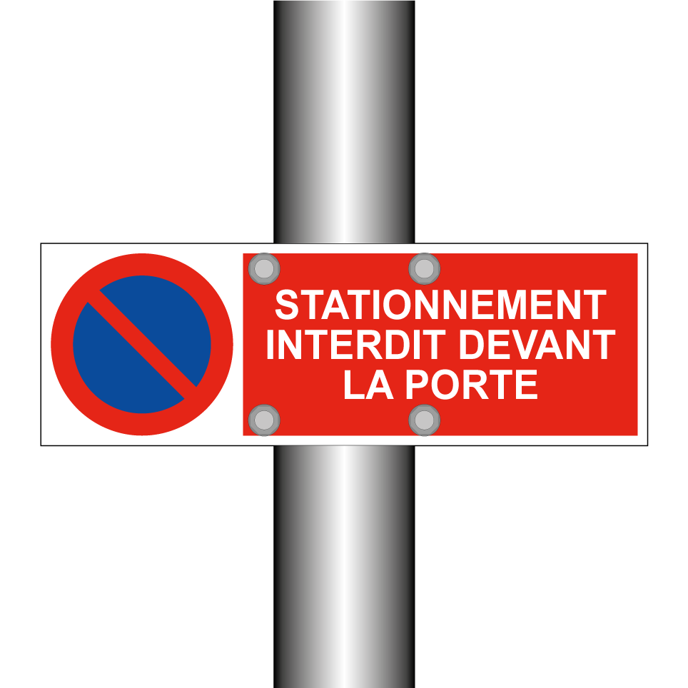 Stationnement interdit devant la porte