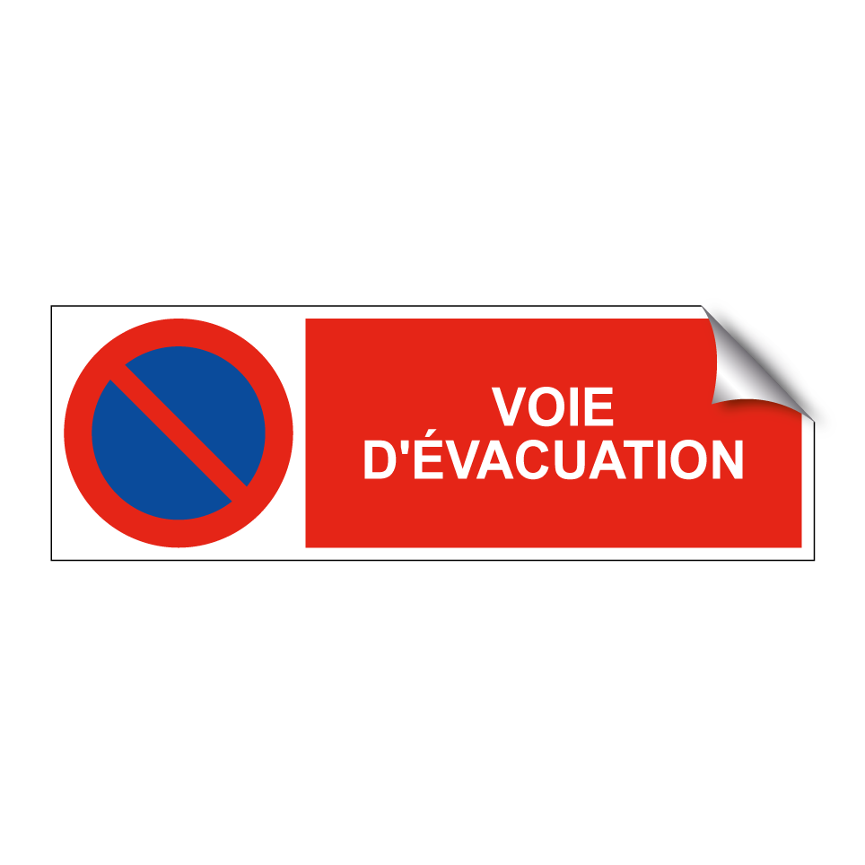 Voie d'évacuation