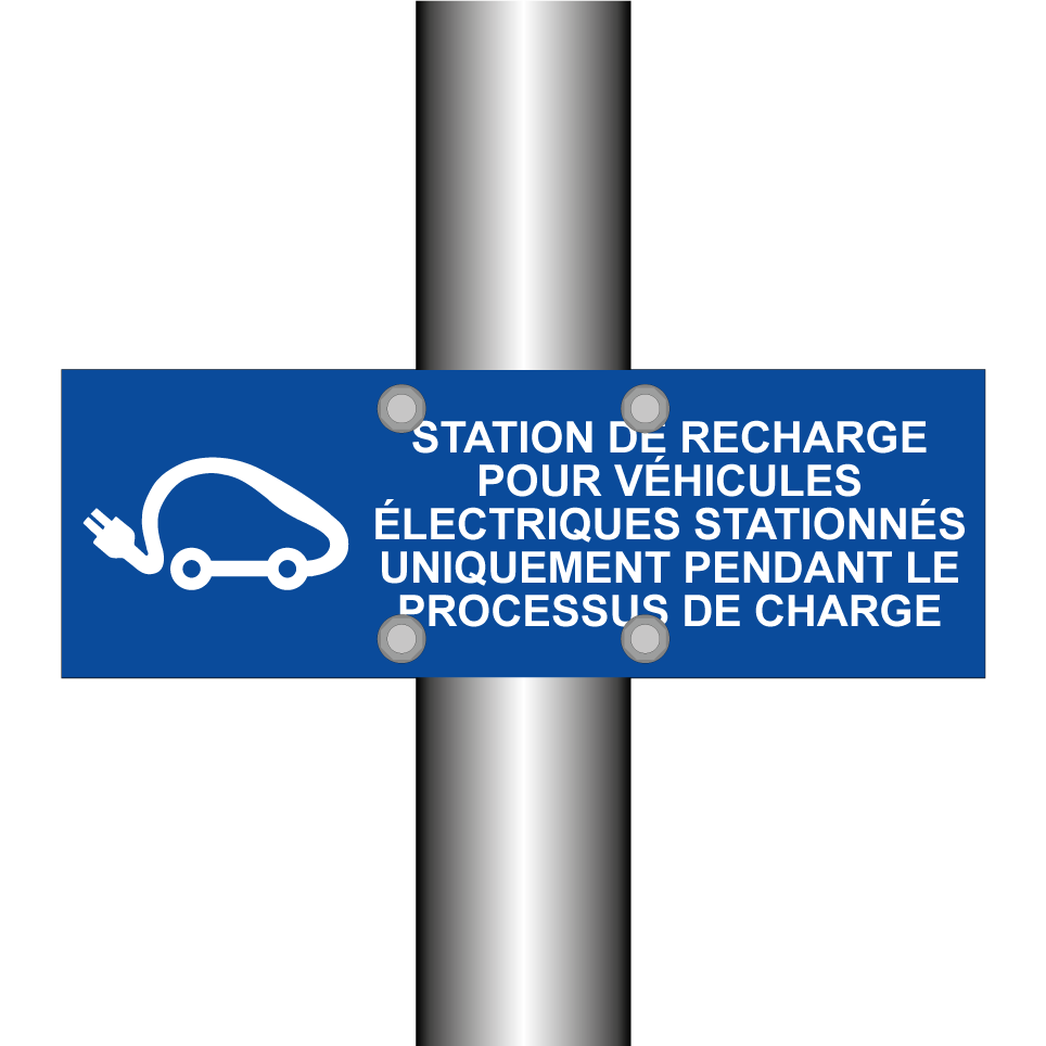Station de recharge pour véhicules électriques stationnés uniquement pendant le processus de charge