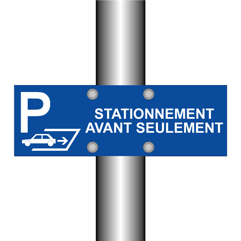 Stationnement avant seulement