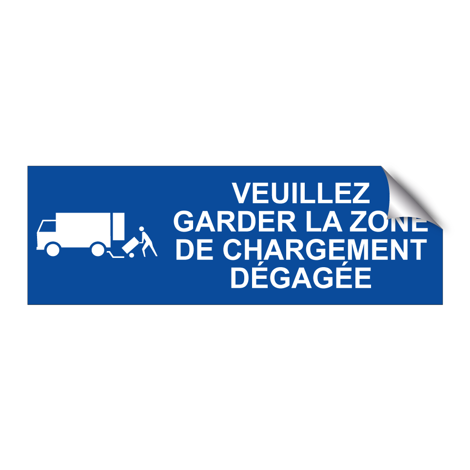 Veuillez garder la zone de chargement dégagée