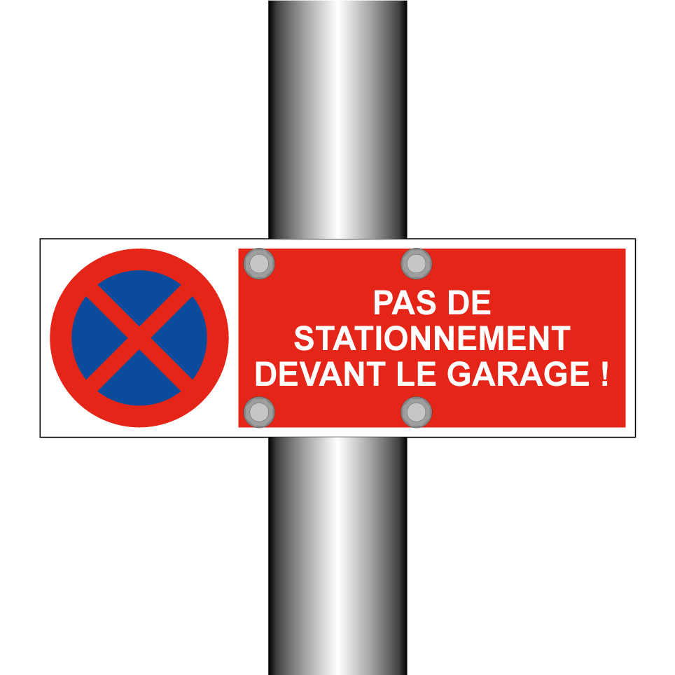 Pas de stationnement devant le garage !