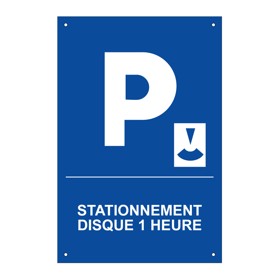 Stationnement disque 1 heure