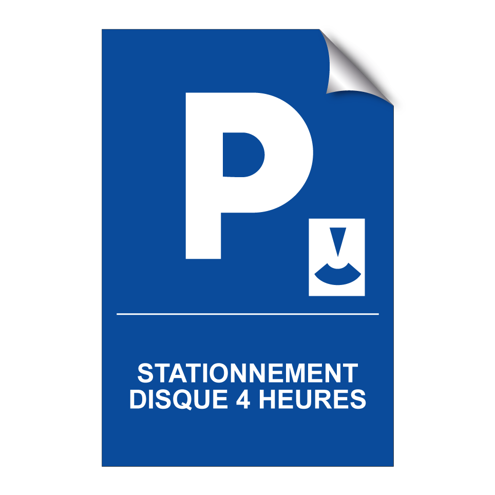 Stationnement disque 4 heures