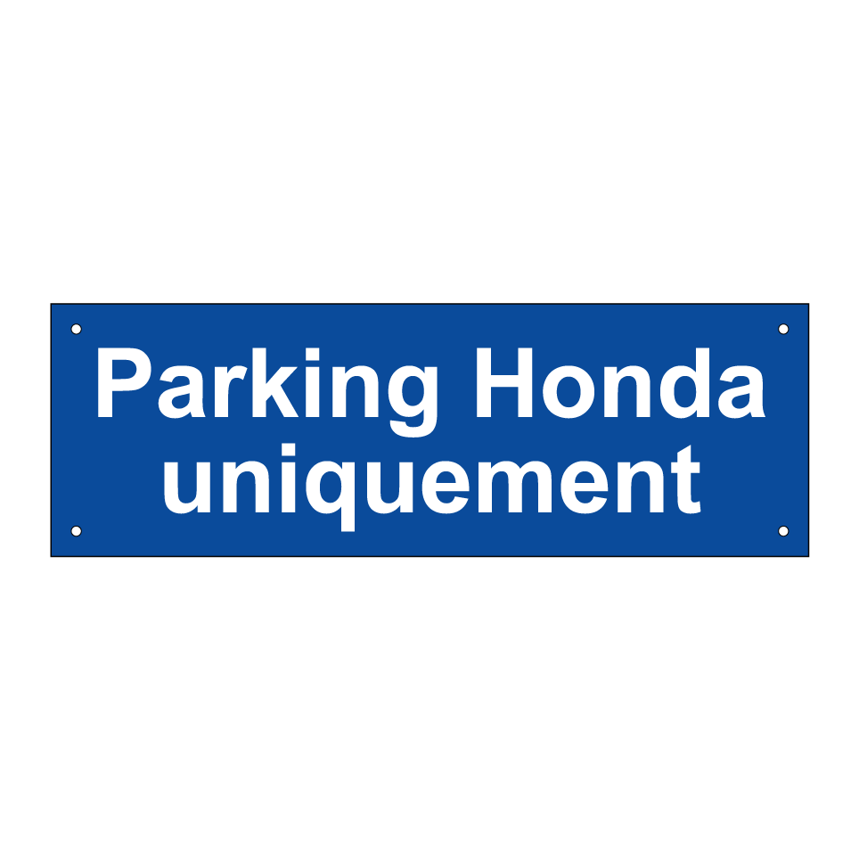Parking Honda uniquement