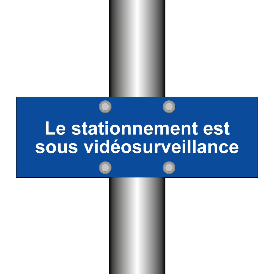 Le stationnement est sous vidéosurveillance