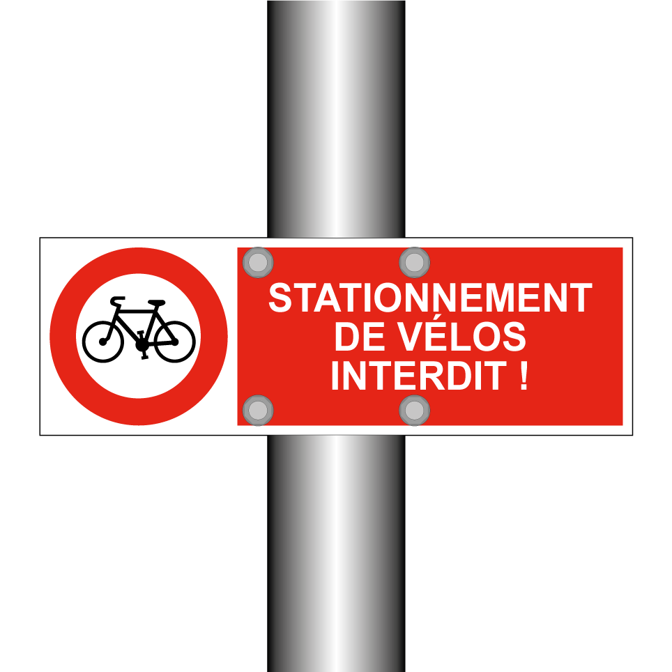 Stationnement de vélos interdit !