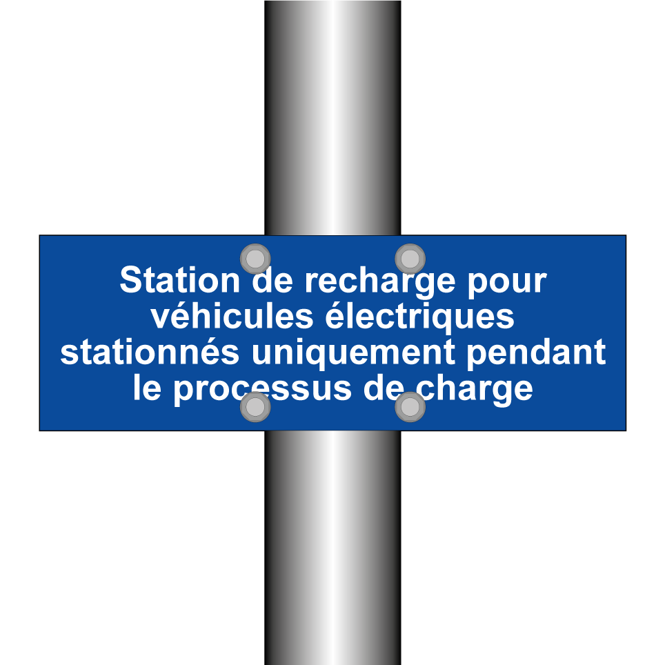 Station de recharge pour véhicules électriques stationnés uniquement pendant le processus de charge